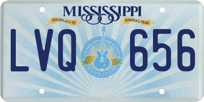 MS license plate LVQ656