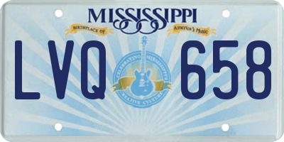 MS license plate LVQ658