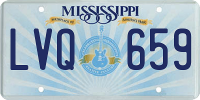 MS license plate LVQ659