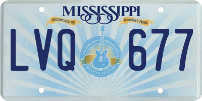 MS license plate LVQ677