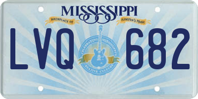 MS license plate LVQ682