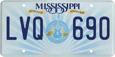 MS license plate LVQ690