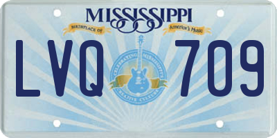 MS license plate LVQ709