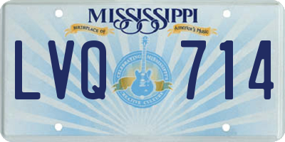 MS license plate LVQ714