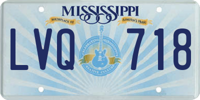 MS license plate LVQ718
