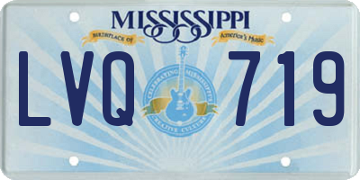 MS license plate LVQ719