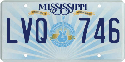 MS license plate LVQ746