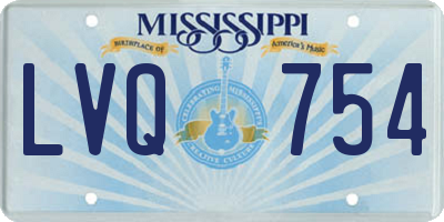 MS license plate LVQ754