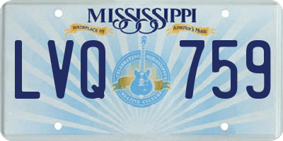 MS license plate LVQ759