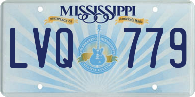MS license plate LVQ779