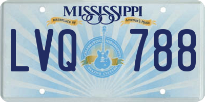 MS license plate LVQ788
