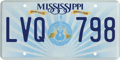 MS license plate LVQ798