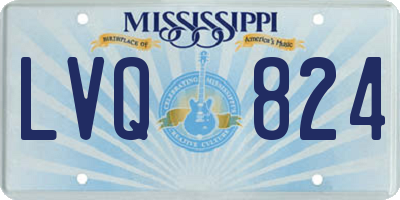 MS license plate LVQ824