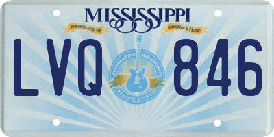MS license plate LVQ846