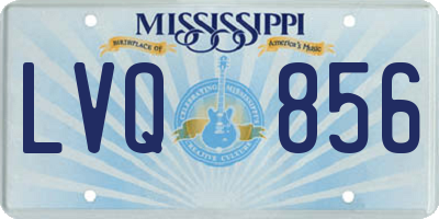 MS license plate LVQ856