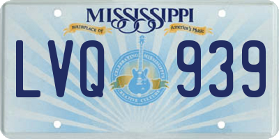 MS license plate LVQ939