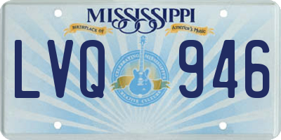MS license plate LVQ946