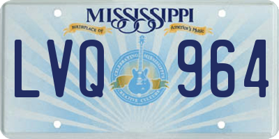 MS license plate LVQ964