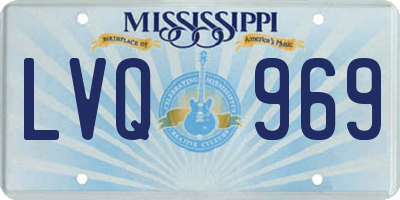 MS license plate LVQ969