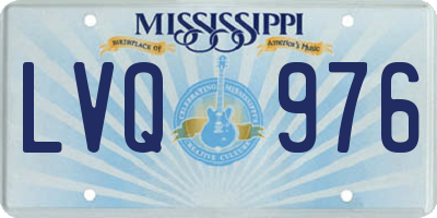 MS license plate LVQ976