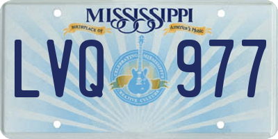 MS license plate LVQ977