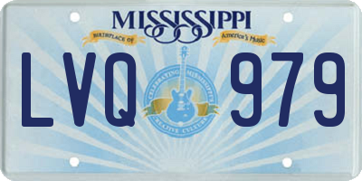 MS license plate LVQ979