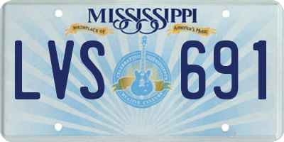 MS license plate LVS691