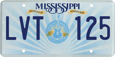 MS license plate LVT125