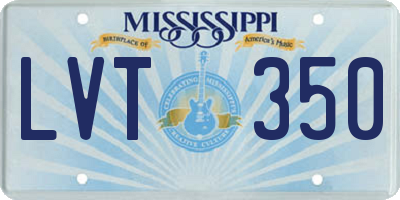 MS license plate LVT350
