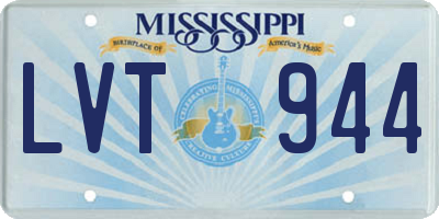 MS license plate LVT944