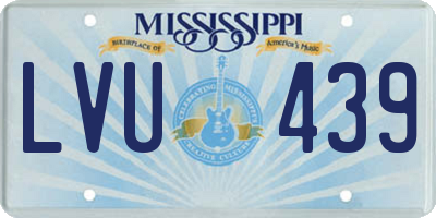 MS license plate LVU439