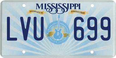 MS license plate LVU699