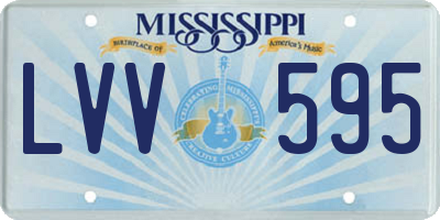 MS license plate LVV595