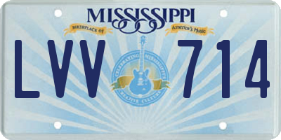 MS license plate LVV714