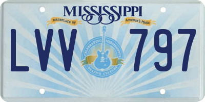 MS license plate LVV797