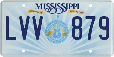 MS license plate LVV879