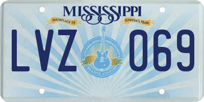 MS license plate LVZ069
