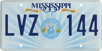 MS license plate LVZ144