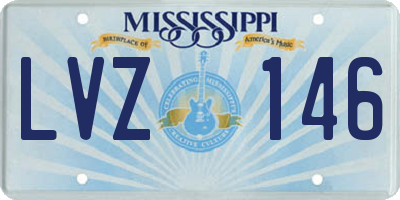 MS license plate LVZ146