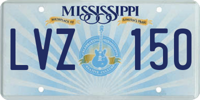 MS license plate LVZ150