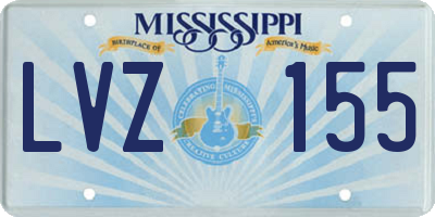 MS license plate LVZ155