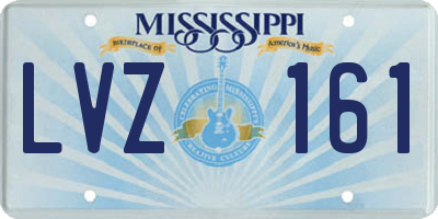 MS license plate LVZ161