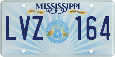 MS license plate LVZ164