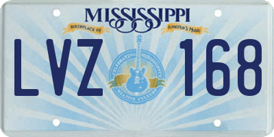 MS license plate LVZ168