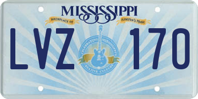 MS license plate LVZ170
