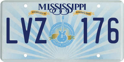 MS license plate LVZ176