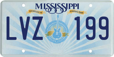 MS license plate LVZ199