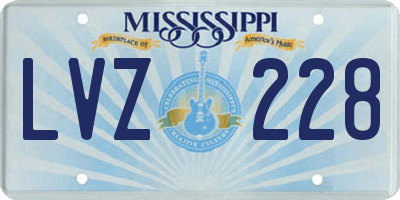 MS license plate LVZ228