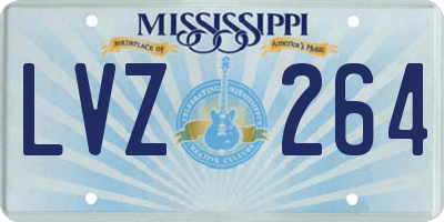 MS license plate LVZ264