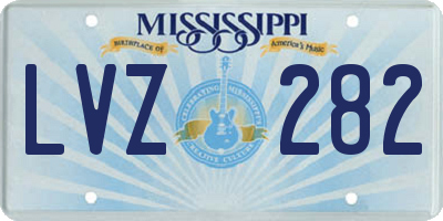 MS license plate LVZ282